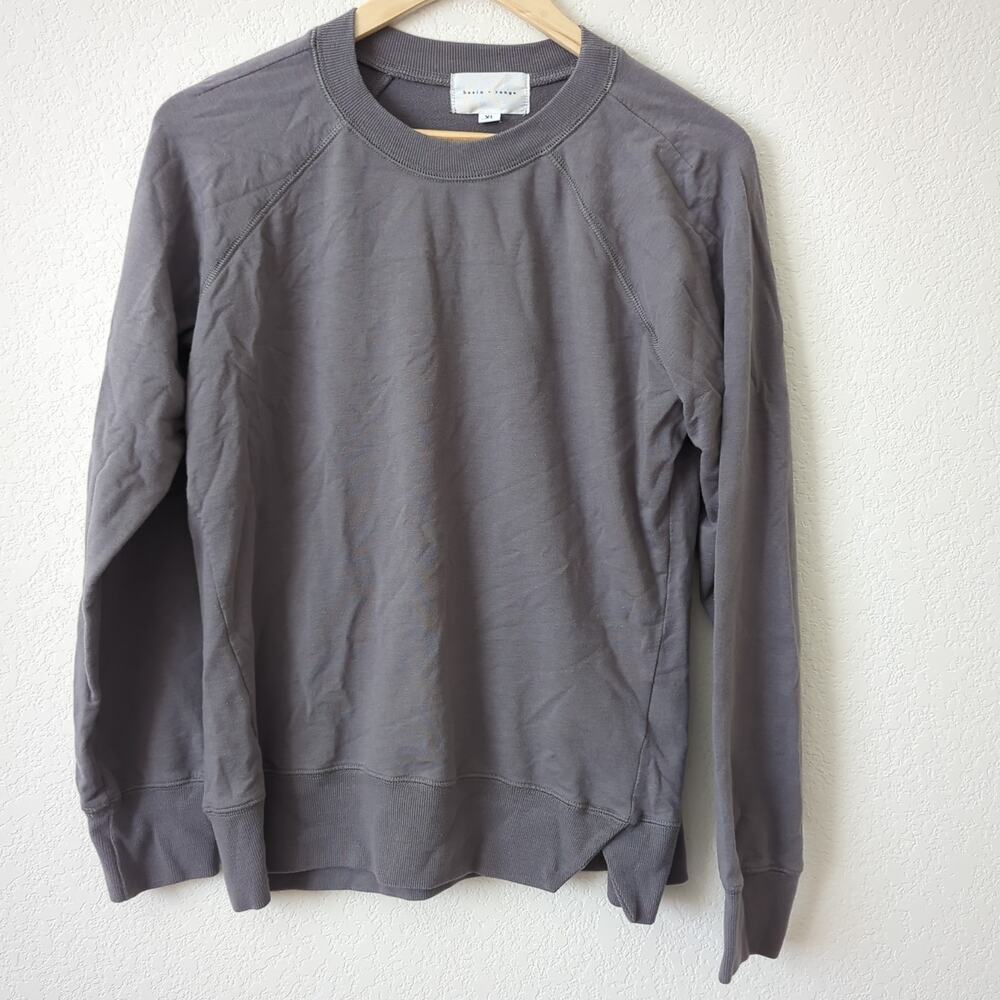Basin and Range Uptown Crew Pullover Women's XL Modal USA Terry Slub Sweatshirt - Picture 6 of 7